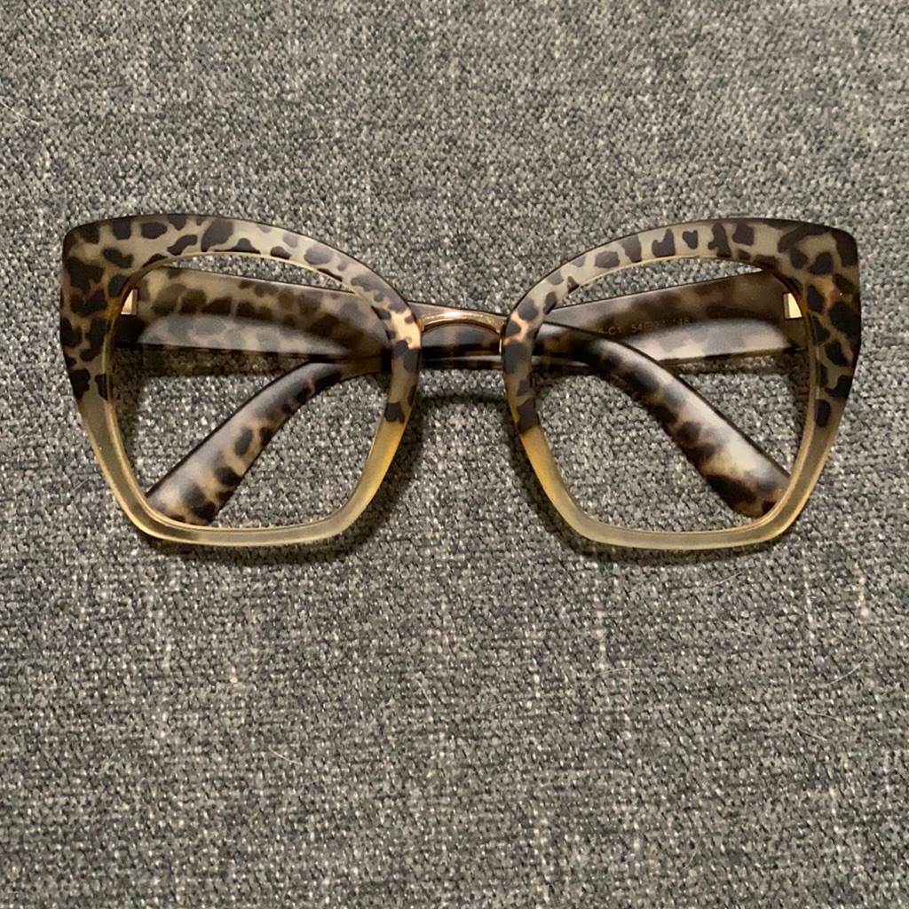 Oversized Cheetah Frames